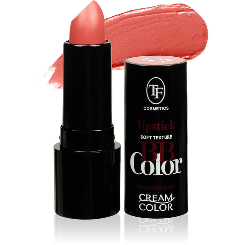 Помада для губ "BB Color Lipstick" Z-18-127C тон 127 кремовая "Розовый персик"