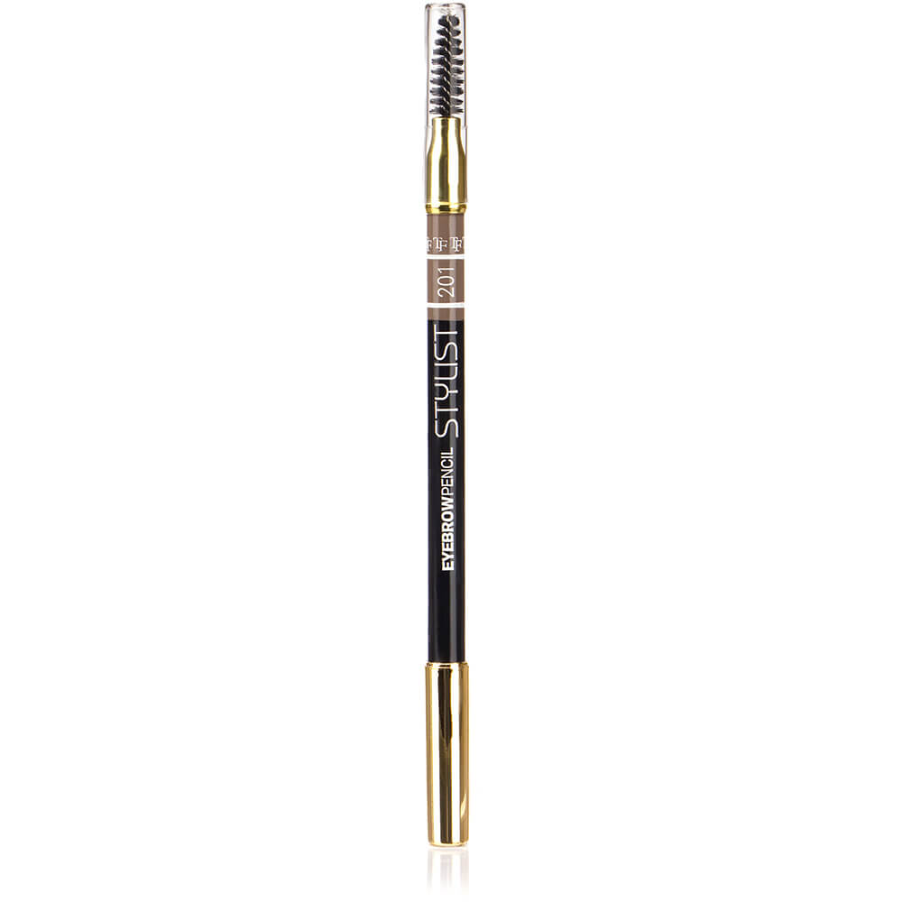 Карандаш для бровей W-214-201C тон №201 "Eyebrow Pencil Stylist" со щеточкой "пепельный блонд"
