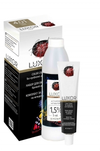 Крем-краска Luxor Professional  для бровей и ресниц 4.01- Графит, 40+60мл 