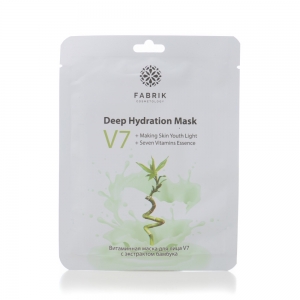 Тканевая витаминная маска для лица V7 с экстрактом бамбука, 25г
