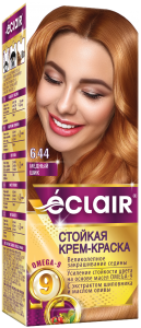 Краска для волос ECLAIR OMEGA-9 6.44 Медный шик (краска 50, окислитель 50,маска 30, перчатки)