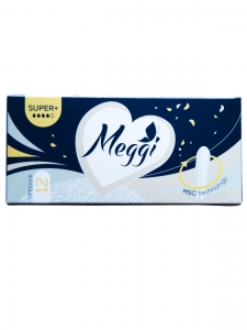 Гигиенические тампоны Meggi Super+ (12шт) (4кап)