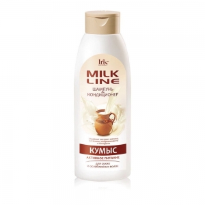 Milk Line Шампунь-кондиционер для волос Кумыс очищающий для нормальных и жирных волос, 500мл