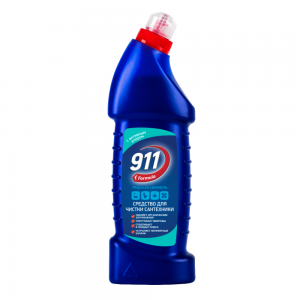Гель для чистки универсальный с активным хлором 911 Морская свежесть, 750мл