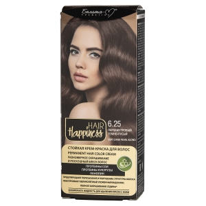 Крем-краска для волос HAIR Happiness  тон  6.25 Перламутровый темно-русый, стойкая