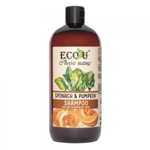 Pumpkin&Spinach Шампунь для сухих и поврежденных волос шпинат и тыква, 500мл