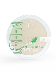 Пудра компактная для лица "Green Tea" TP-16-01C, тон 01 фарфоровый