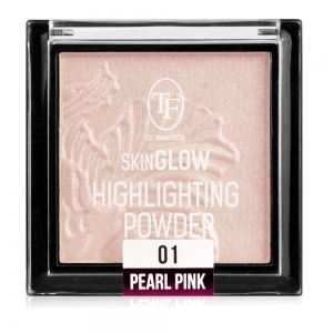 Хайлайтер для лица "Skin Glow" TC-09-01C, тон 01 жемчужный розовый, 10г