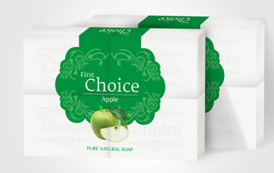 Хозяйственное мыло Canada Green First Choice 4x125г Яблоко  