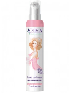 Пенка д.укладки волос Olivia с экстрактом родиолы розовой сильной фиксации,  150мл 